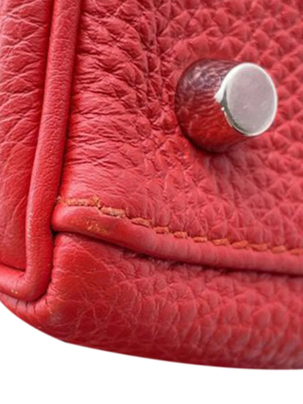 Pre-owned Hermes 2014 Togo Kelly Ii Retourne 28 Satchel In Red