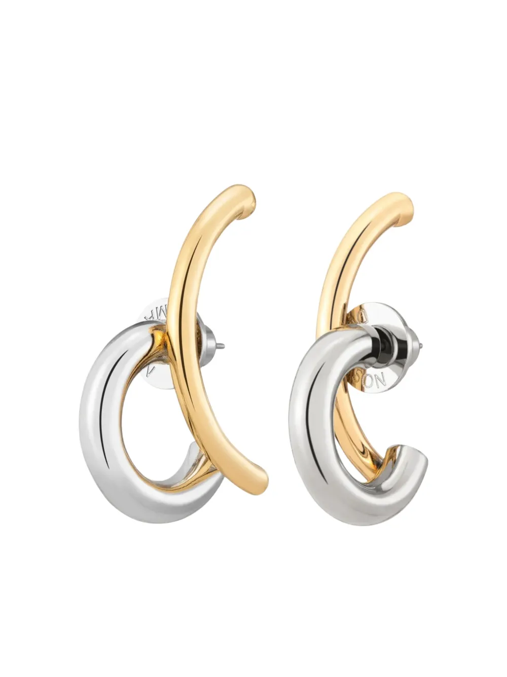 Demarson New York Marisa Curved-design Earrings In Gold