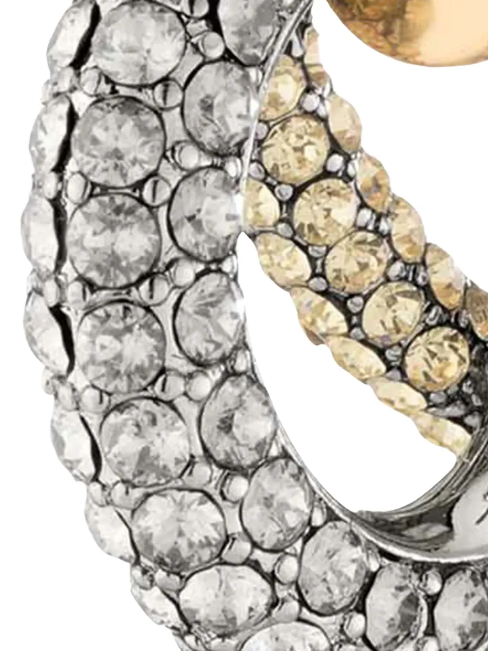 Demarson New York Vida Pave Crystal Cuff Earrings In Silver