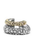 DEMARSON New York Vida pave crystal cuff earrings - Silver