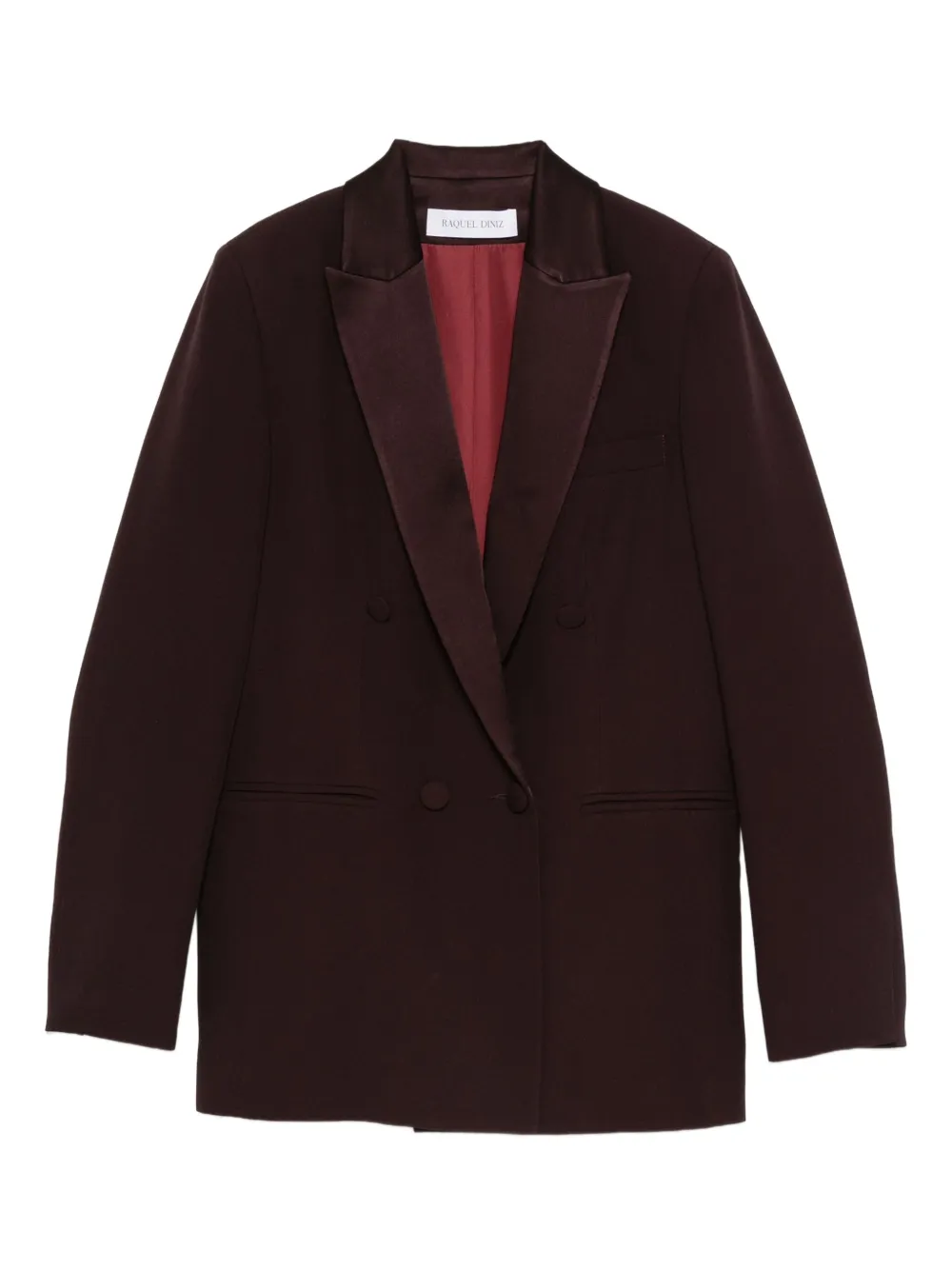 Raquel Diniz double-breasted blazer | Red | Image 1