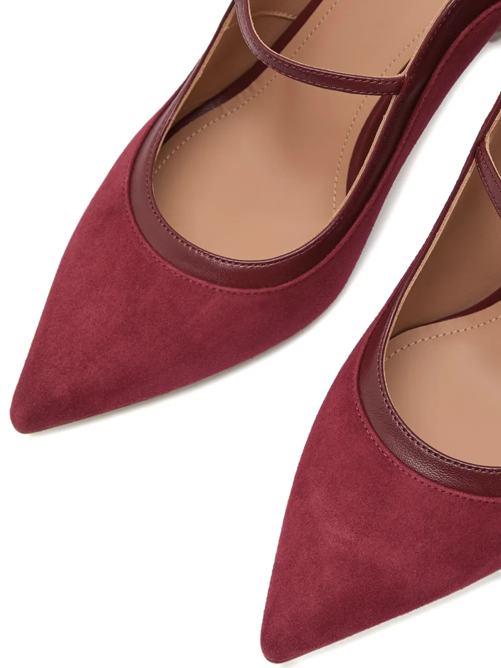 Malone Souliers 70mm Delphi pumps Red