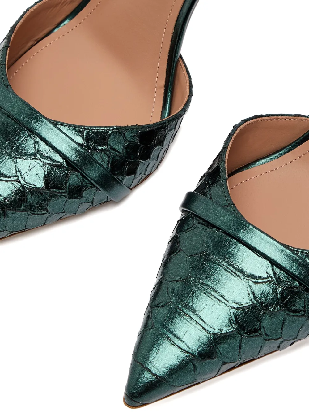 Malone Souliers 90mm Uma pumps Green