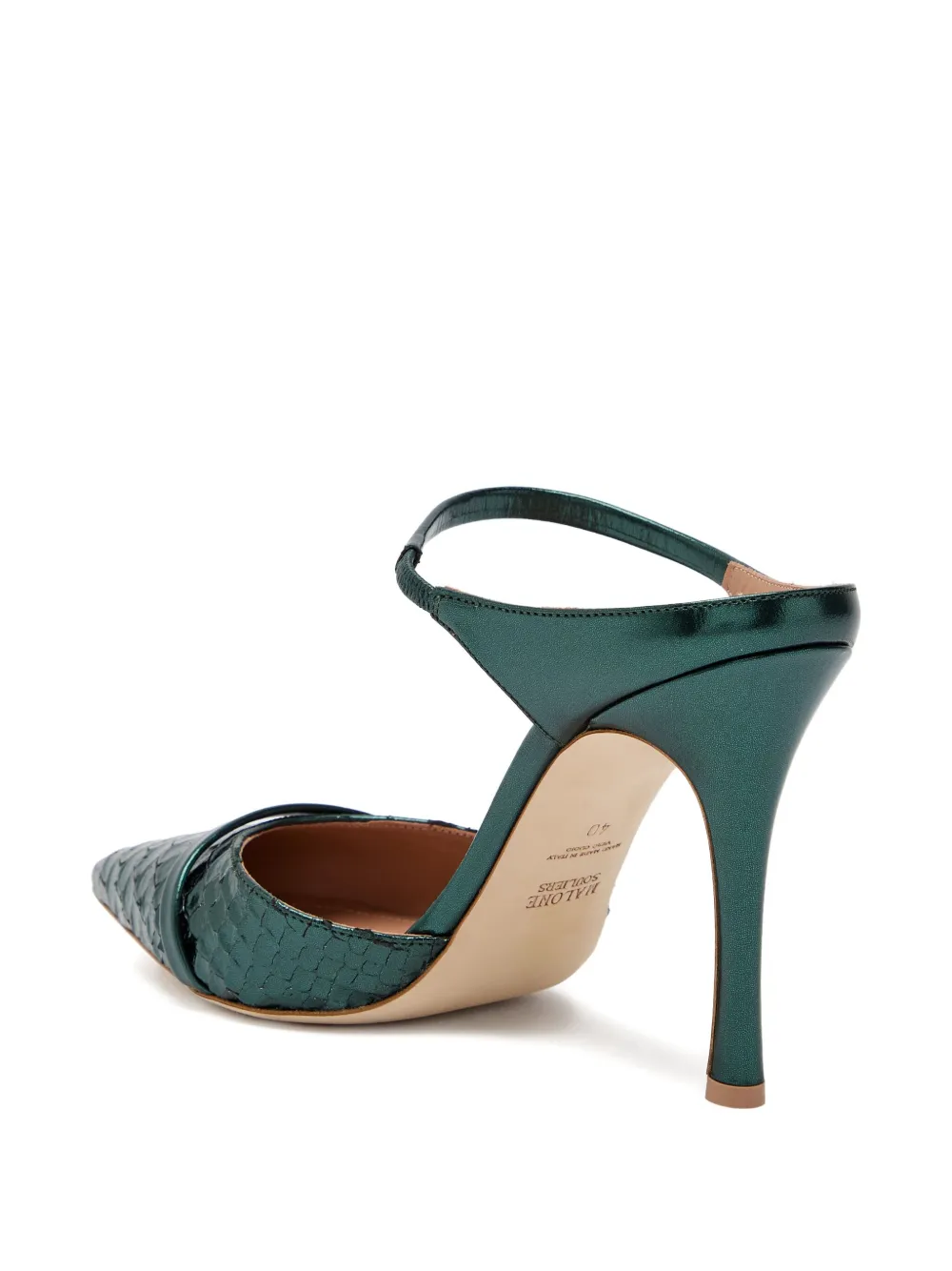 Malone Souliers 90mm Uma pumps Green