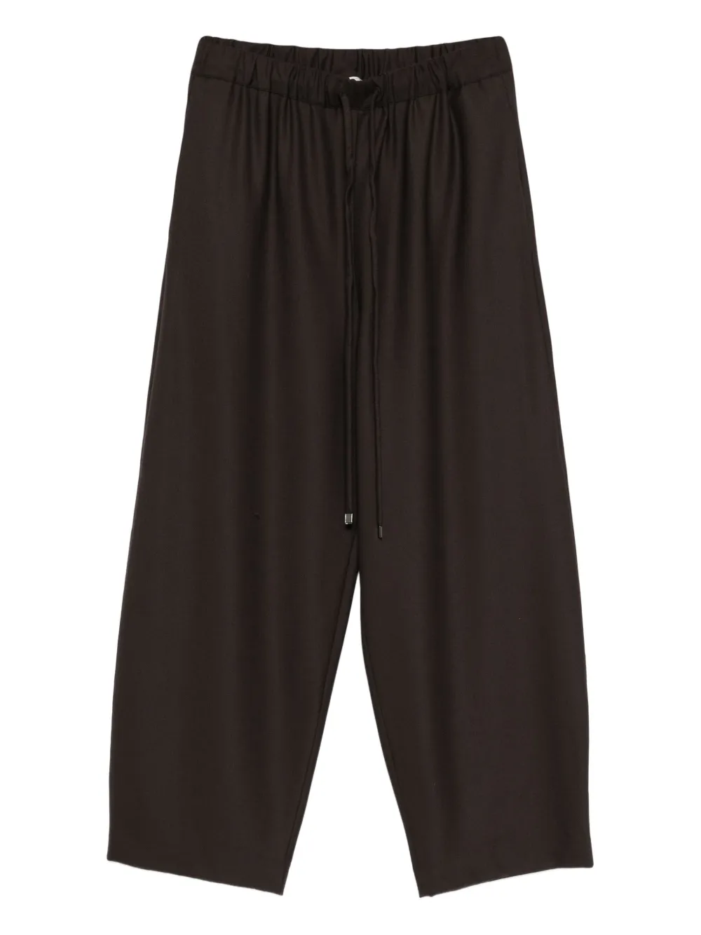 Antonelli drawstring cropped trousers | Brown | Image 1
