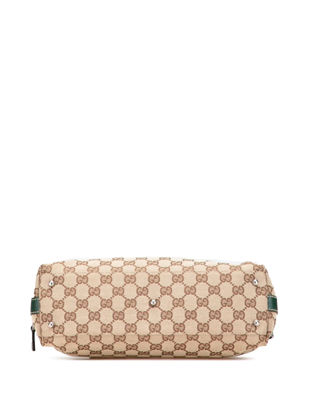 Pre-owned Gucci 2000-2015 Gg Canvas Web Pop Handbag In Brown