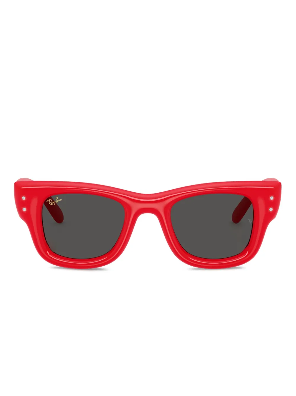Ray Ban Crystal-embellished Square Sunglasses In Red