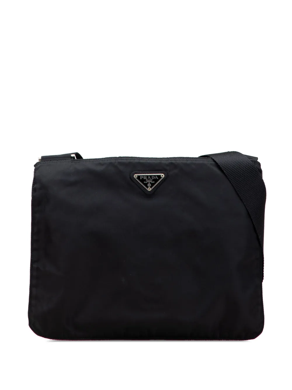 Prada Pre-Owned 2000-2013 テスート ジップトップ ショルダーバッグ - ブラック Prada Pre-Owned 2000-2013 テスート ジップトップ ショルダーバッグ - ブラック