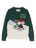 MC2 Saint Barth Kids print crew-neck sweater - Green