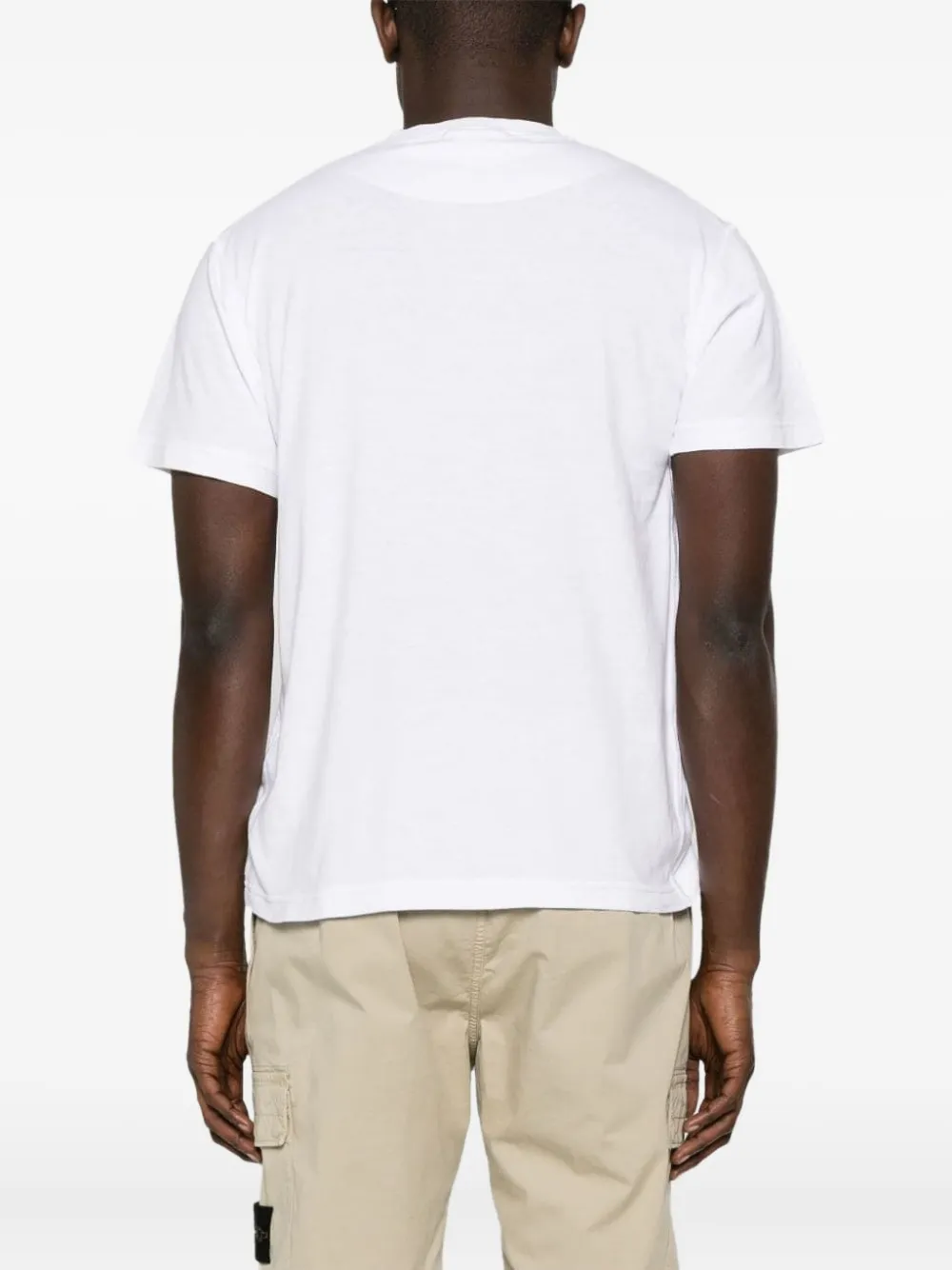 Stone Island compass-logo patch T-shirt Wit