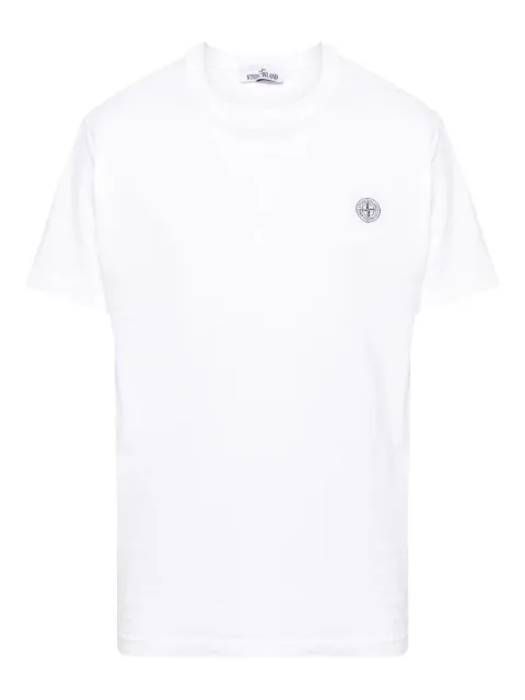 Stone Island T-shirt met Compass-logopatch