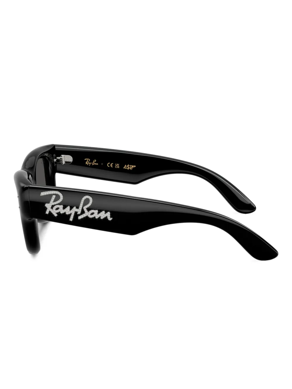 Ray Ban Waifarer Puffer Rivet-embellished Sunglasses In Black