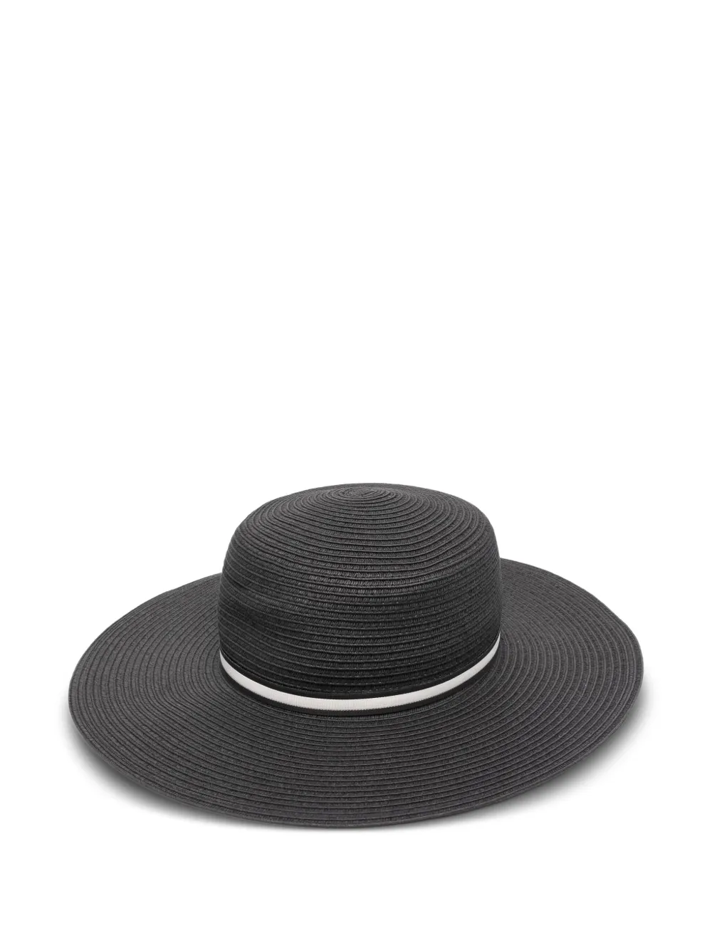 Borsalino braided paper hat | Black | Image 1
