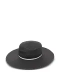 Borsalino braided paper hat - Black