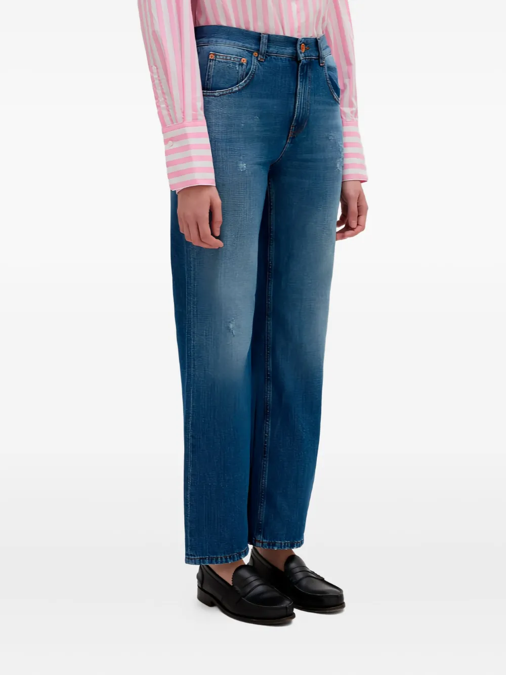 ASPESI distressed jeans Blauw