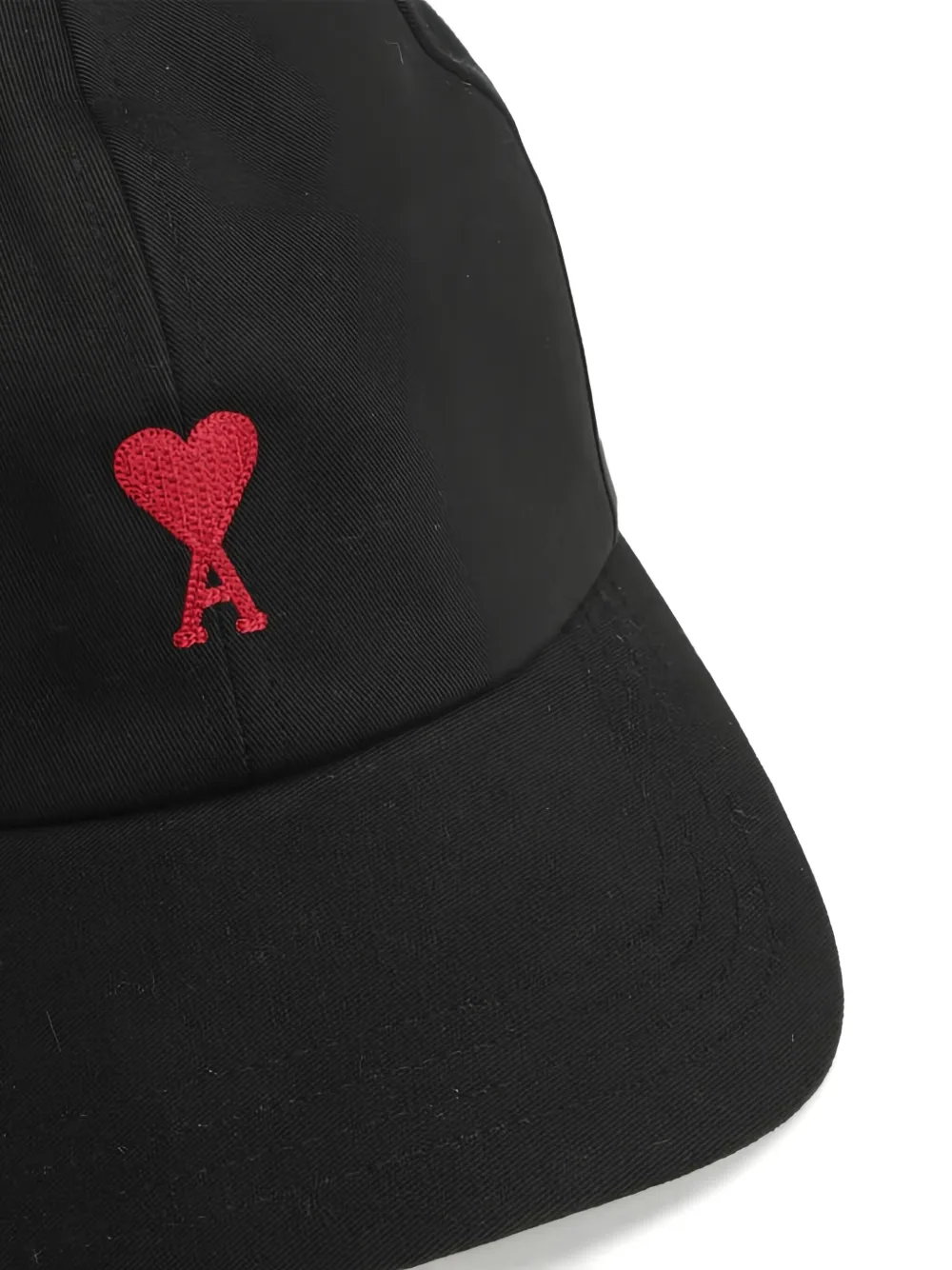 AMI Paris embroidered-logo baseball cap Zwart