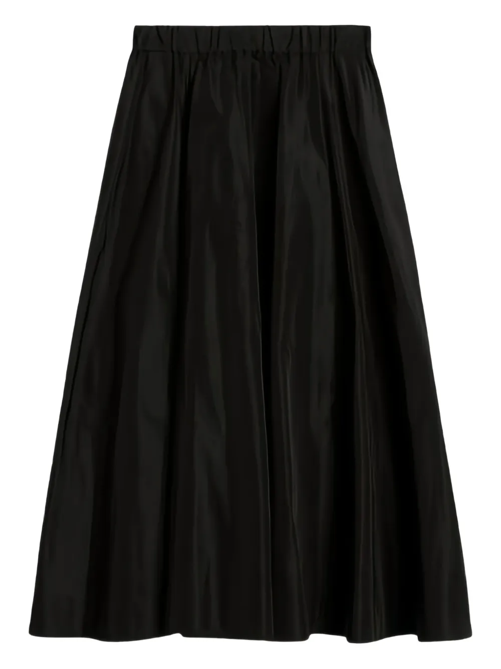 ASPESI elasticated-waist midi skirt Zwart