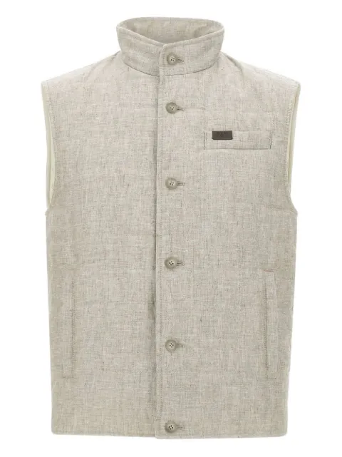 Fay button-fastening quilted gilet