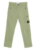 Stone Island logo-patch panelled trousers - Green