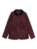 Barbour quilted corduroy-collar jacket - Red