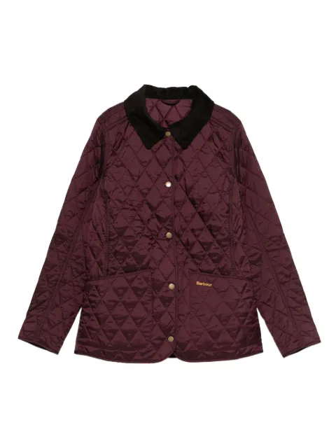Barbour quilted corduroy-collar jacket