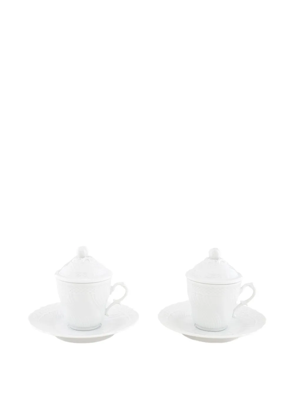 GINORI 1735 textured coffee set (set of two) | White | Image 1