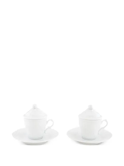 GINORI 1735 set de dos tazas de café texturizado