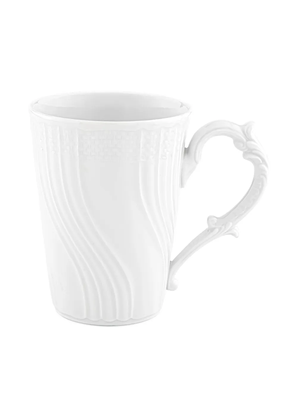 GINORI 1735 embossed handle mug (400ml) | White | Image 1