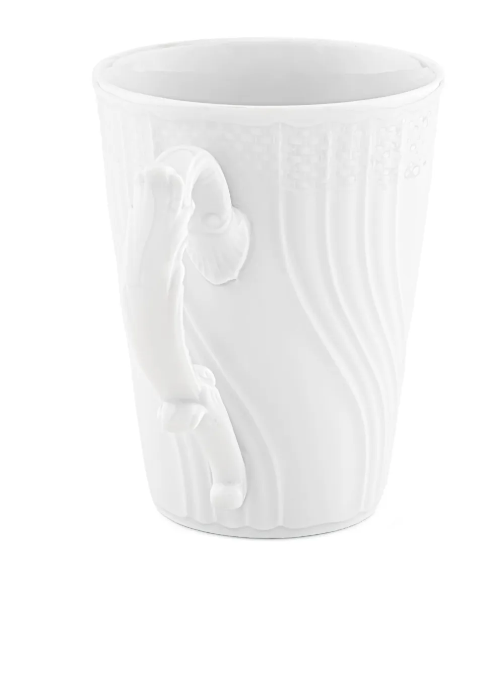  Ginori 1735 Embossed Handle Mug (400ml) - White 