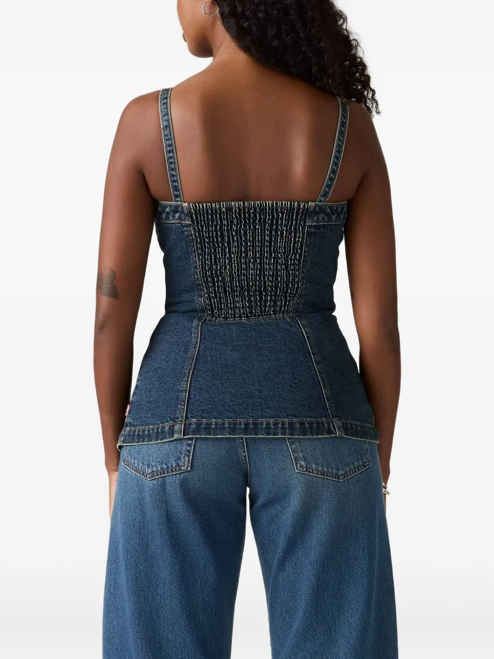  Levi's Button-front Denim Top - Blue 