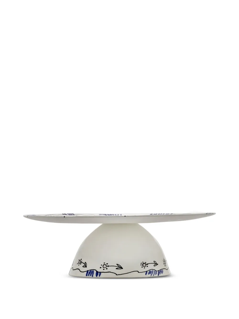 Serax x Marni floral-print cake stand - Bianco
