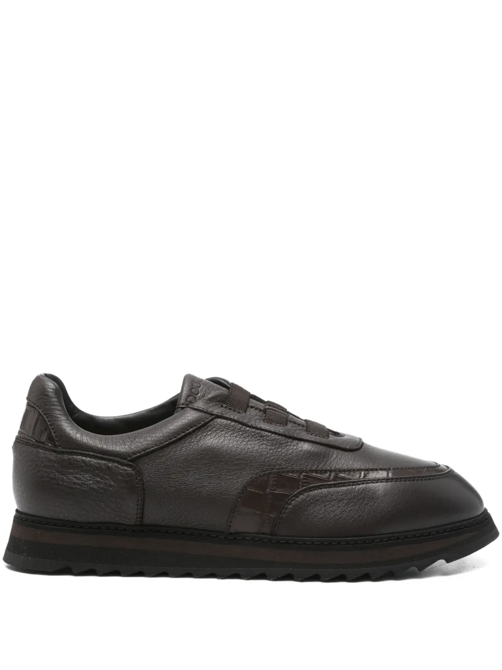 Doucal's Rodrigo panelled sneakers Brown
