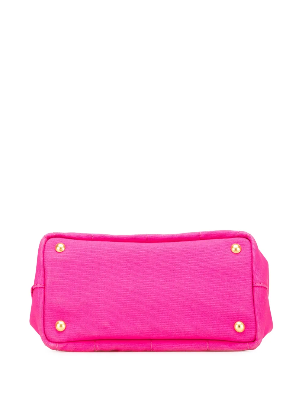 Pre-owned Prada 2013-2025 Small Canvas Canapa Logo Satchel In Pink