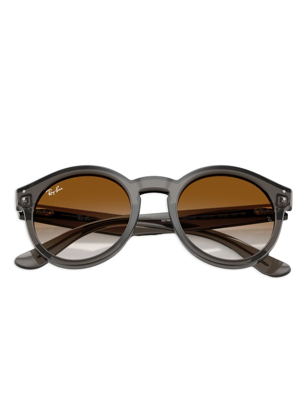 Ray Ban Round-frame Sunglasses In Gray