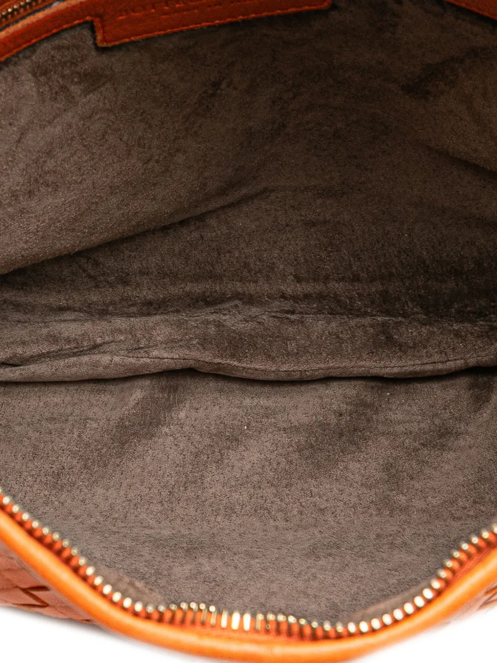 Pre-owned Bottega Veneta 2008 Small Nappa Intrecciato Veneta Hobo Bag In Orange