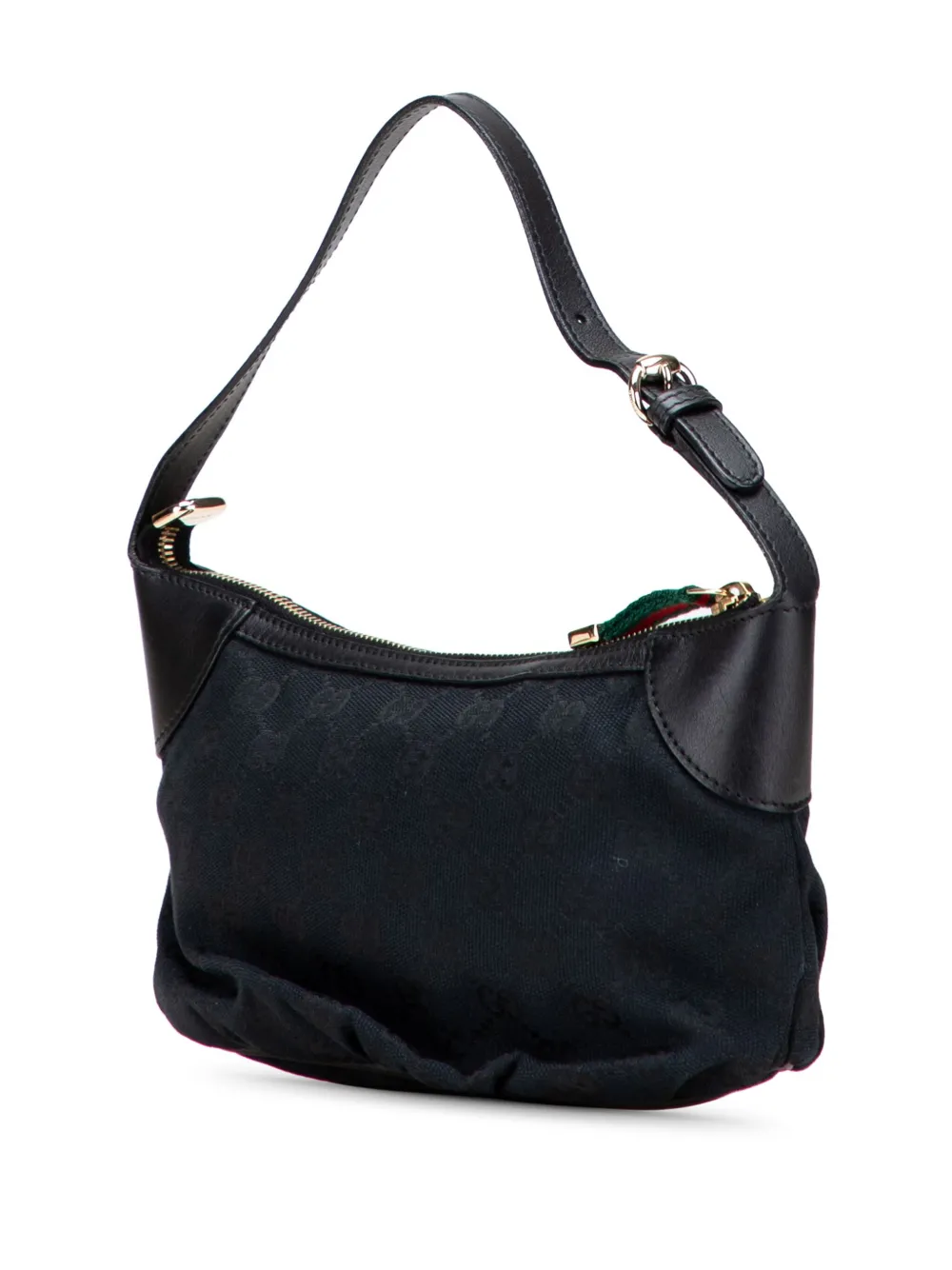 Pre-owned Gucci 2000-2015 Gg Canvas Web Handbag In Blue