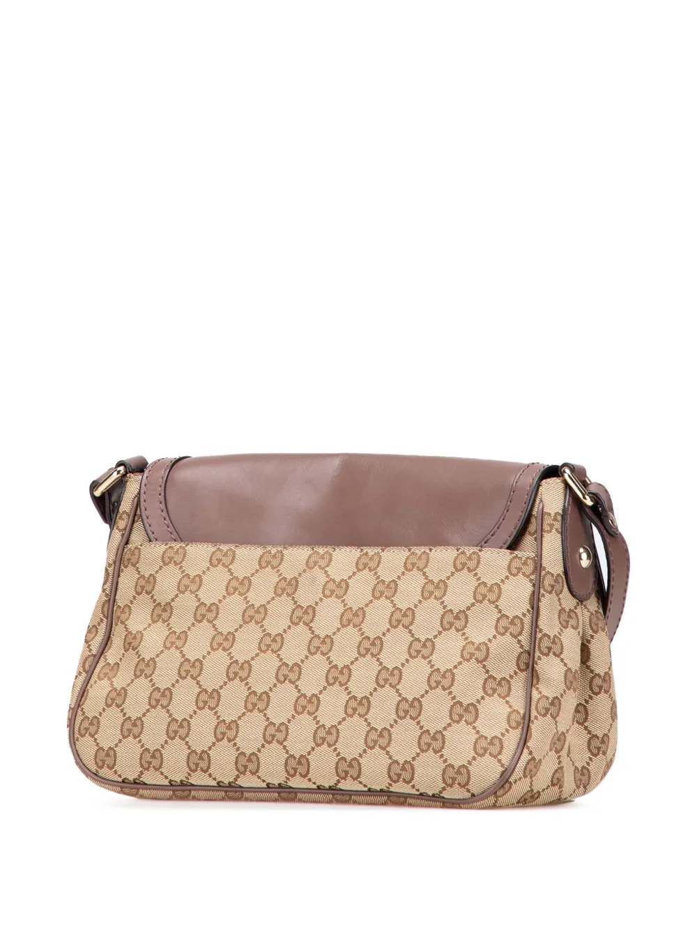 Pre-owned Gucci 2000-2015 Gg Canvas Sukey Crossbody Bag In Brown