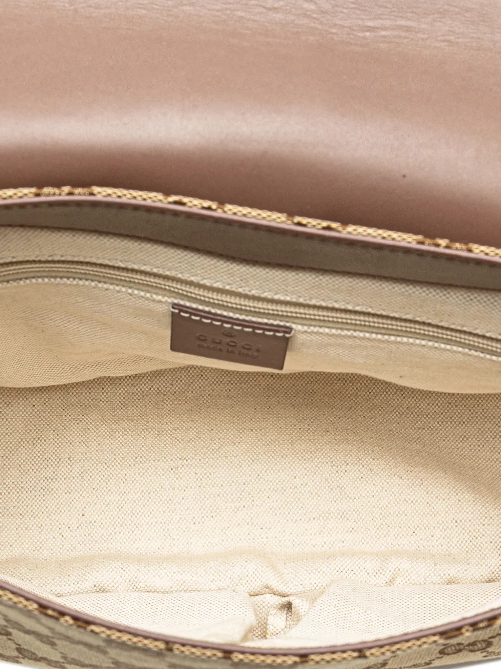 Pre-owned Gucci 2000-2015 Gg Canvas Sukey Crossbody Bag In Brown