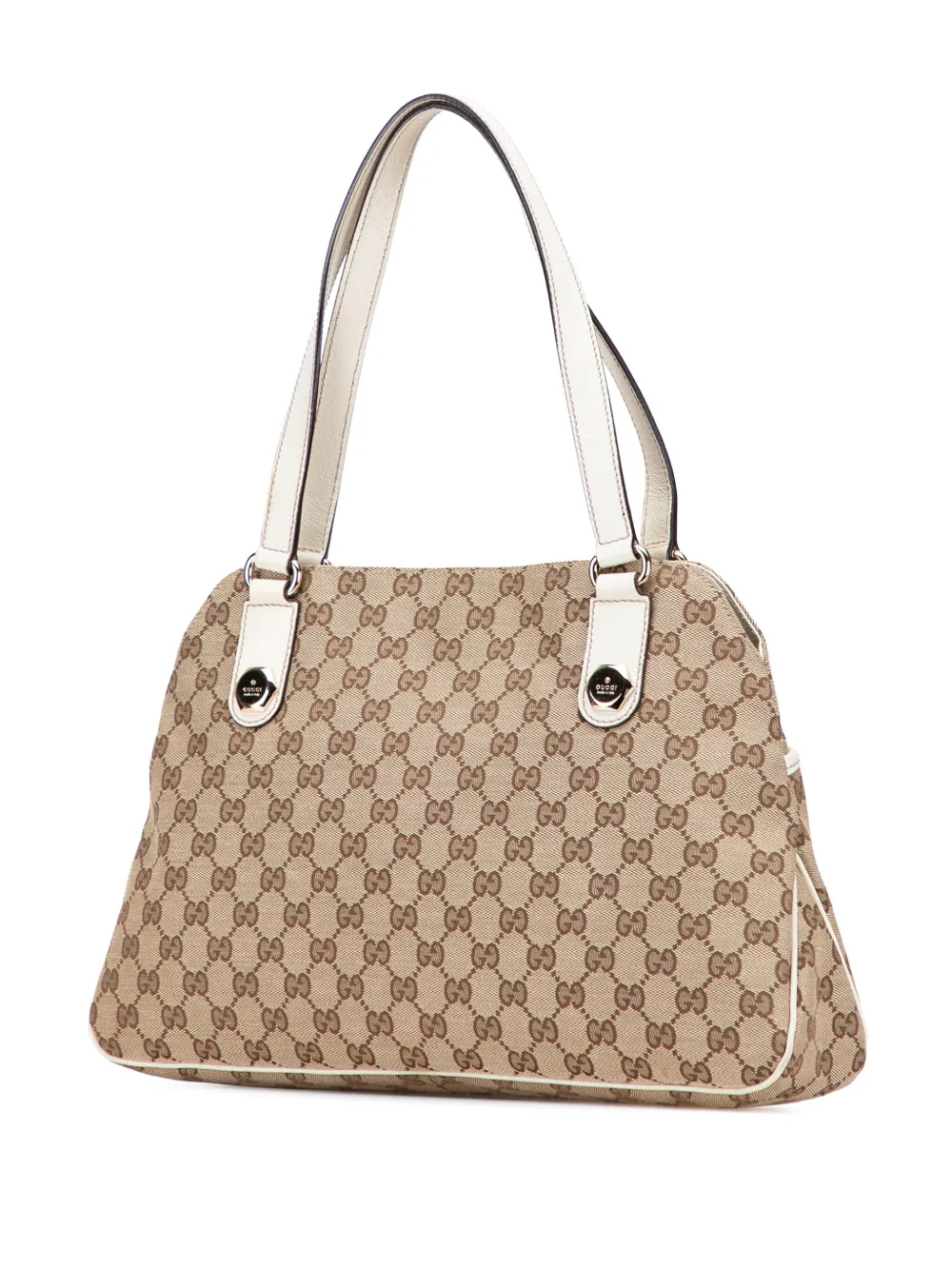 Pre-owned Gucci 2000-2015 Gg Canvas Charmy Shoulder Bag In Brown