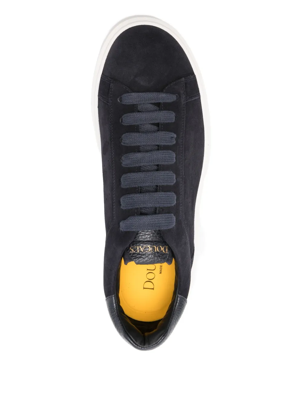 Doucal's Clay suede lace-up sneakers Blue
