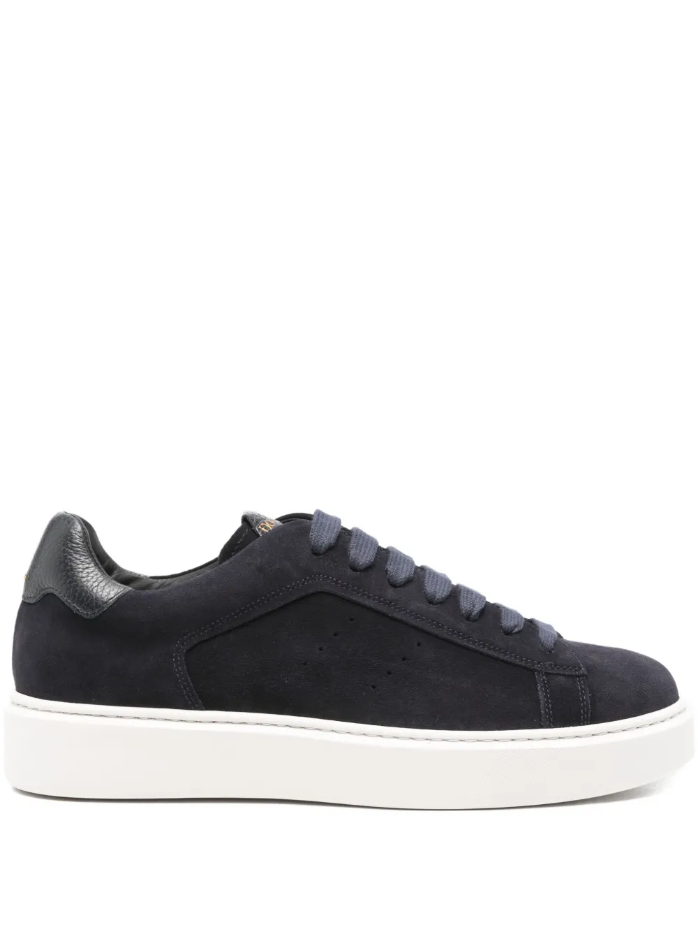 Doucal's Clay suede lace-up sneakers Blue