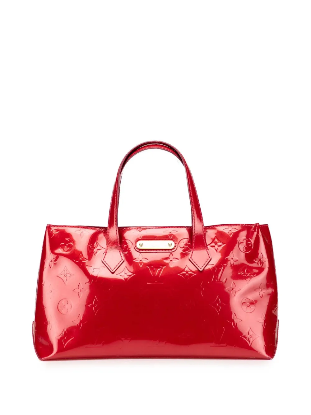 Louis Vuitton Pre-Owned 2008 モノグラム ヴェルニ ウィルシャー PM ハンドバッグ - レッド Louis Vuitton Pre-Owned 2008 モノグラム ヴェルニ ウィルシャー PM ハンドバッグ - レッド