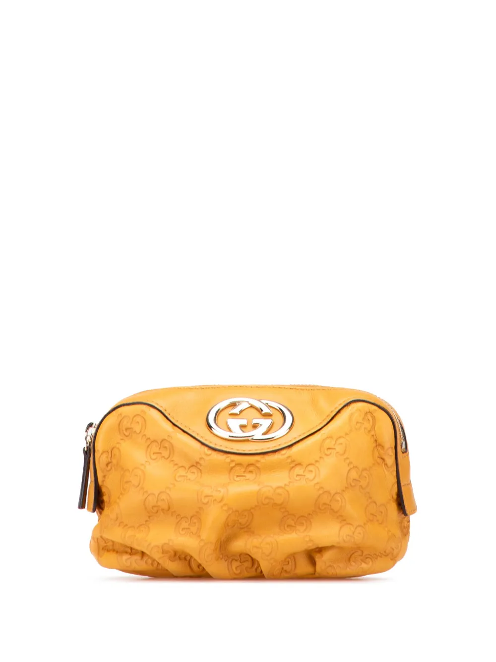 Gucci Pre-Owned 2000-2015 グッチシマ ポーチ - イエロー Gucci Pre-Owned 2000-2015 グッチシマ ポーチ - イエロー
