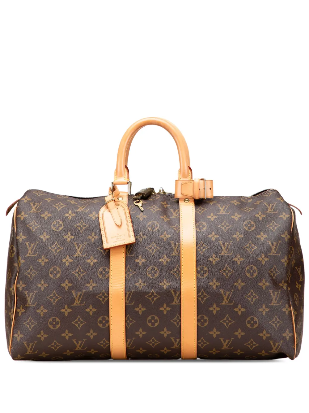 Louis Vuitton Pre-Owned 2000 モノグラム キーポル 45 ボストンバッグ - ブラウン Louis Vuitton Pre-Owned 2000 モノグラム キーポル 45 ボストンバッグ - ブラウン