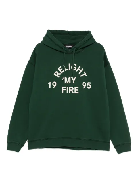 DSQUARED2 graphic-print cotton hoodie