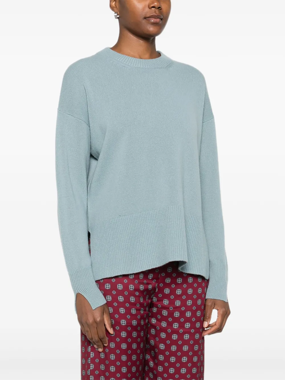 Roberto Collina Sweater met ronde hals Blauw