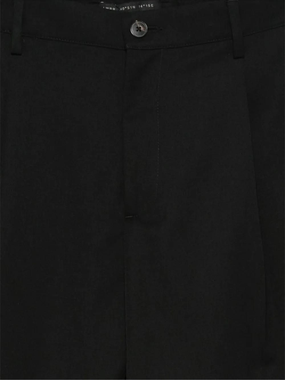 Low Brand Broek met geplooide voorkant Zwart