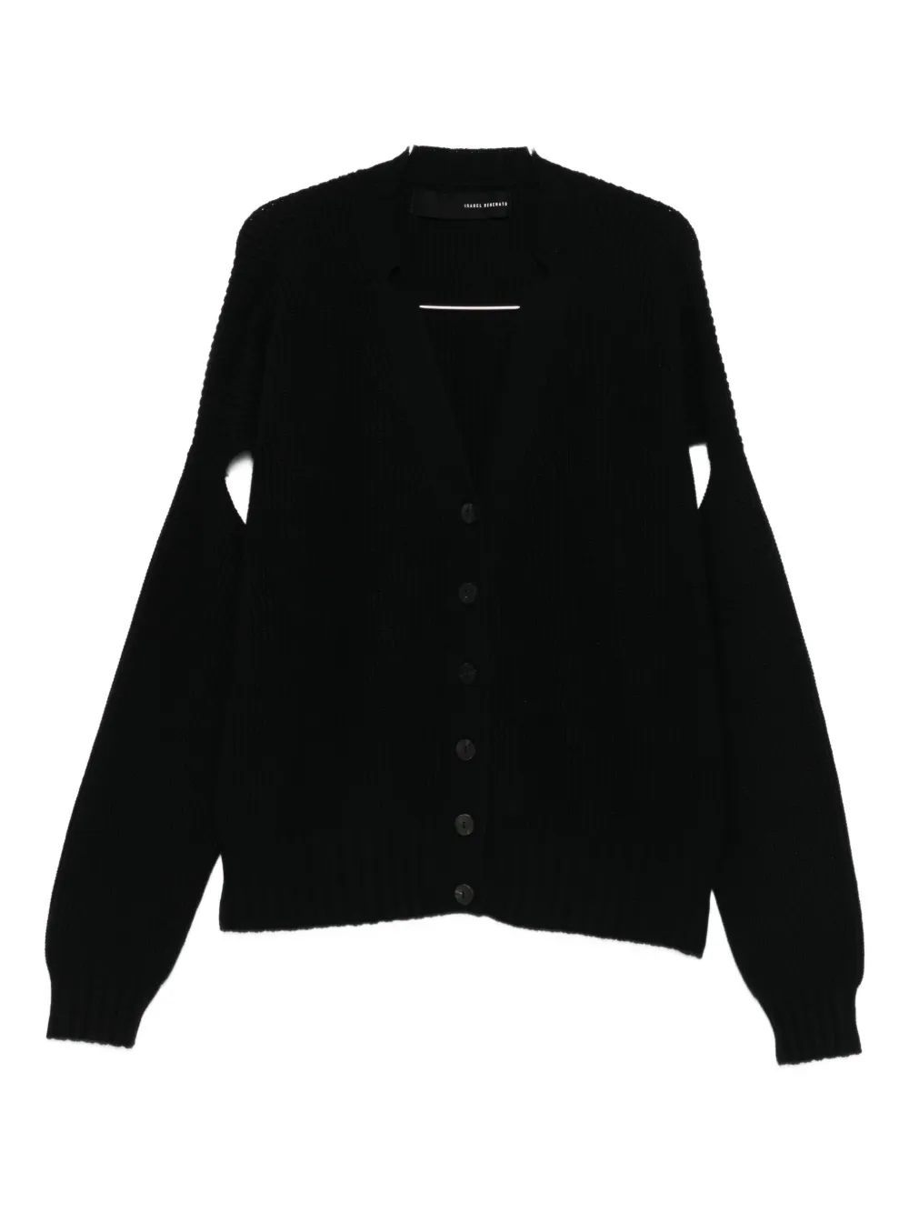 Isabel Benenato button-front armholes-detailing cardigan | Black | Image 1