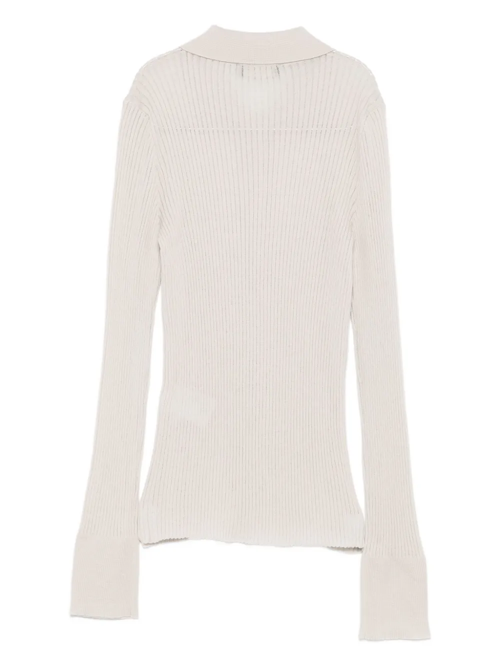 Roberto Collina Geribbeld poloshirt - Beige