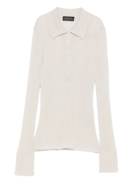 Roberto Collina ribbed polo shirt